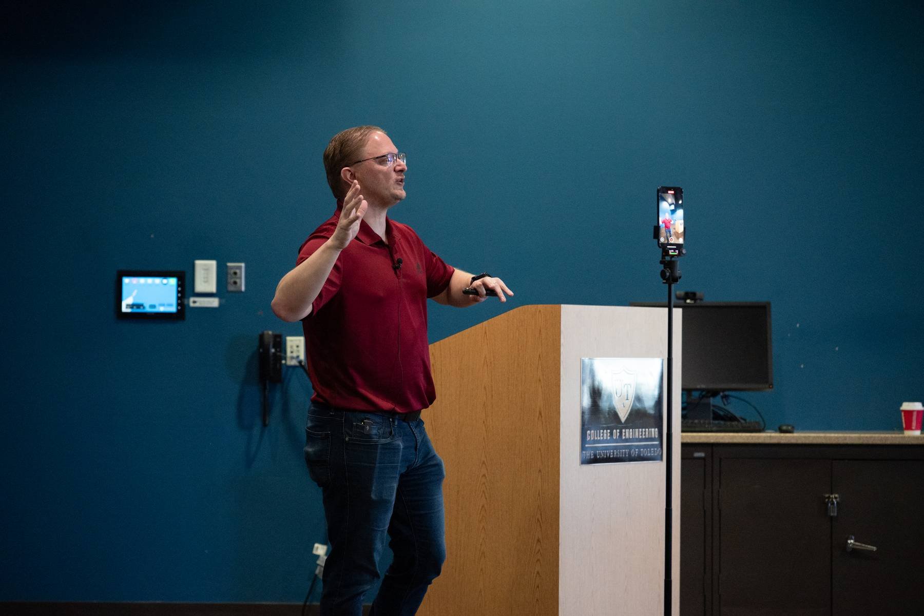 Jayson Hines leading a local business workshop